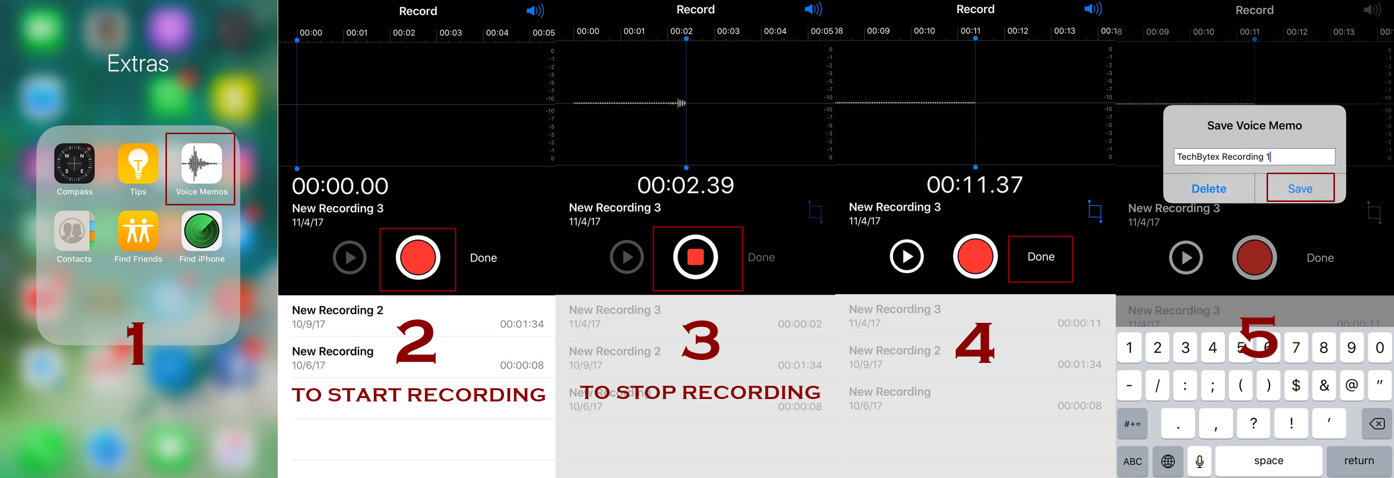 How to use and record voice memos in iPhone | Techbytex