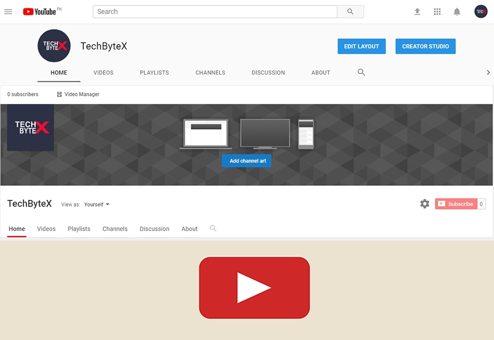 Youtube channel art size Dimensions upload practices and icon Details Techbytex - Youtube Channel Art - Size Dimensions, Uploading, Best Practices and Icon Details