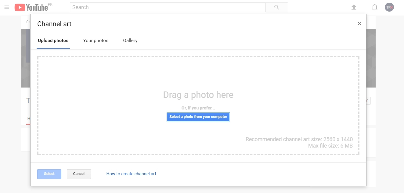 upload youtube channel art - Youtube Channel Art - Size Dimensions, Uploading, Best Practices and Icon Details