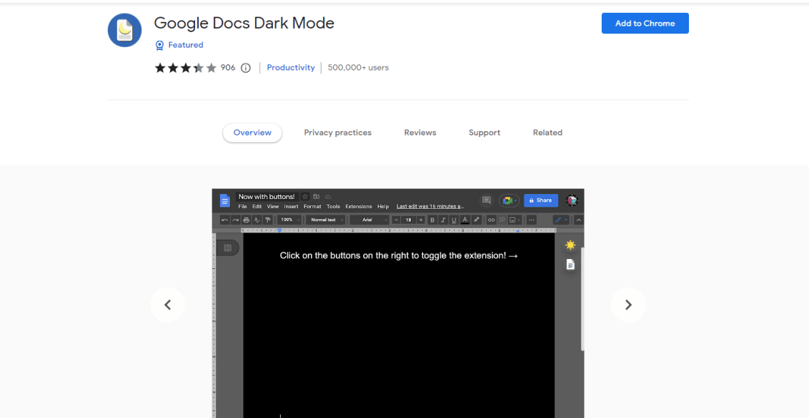 google-docs-dark-mode-extension
